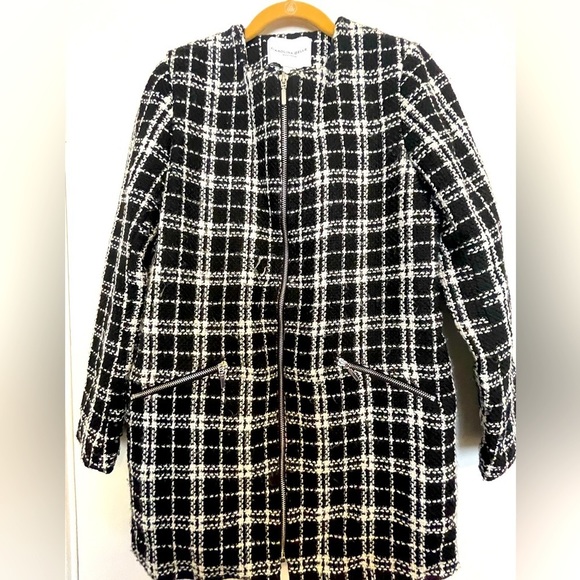 Carolina Belle Montreal Women's Black Plaid Long Blazer | Size XS - Picture 1 of 9